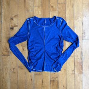Free People Movement Tempo Ruched Long Sleeve